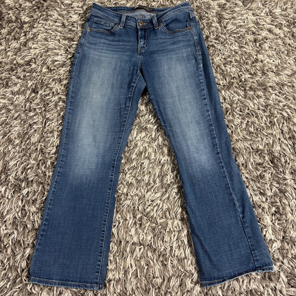 Levis 529 Curvy Bootcut Jeans Womens 8 Blue Medium Wash Stretch Denim Mid Rise